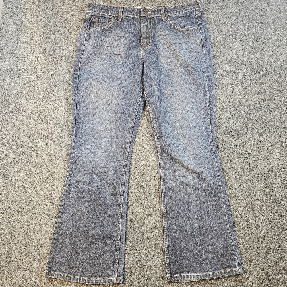 Levi Strauss Signature Bootcut Jeans Womens 14 Short Low Rise Stretch Denim